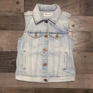 Madewell Jean Jacket Vest